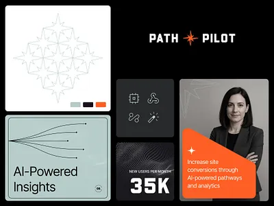 Path Pilot: Brand Identity Concept branding dark identity logo minimal