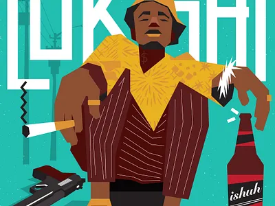 Guluva african cato manor design illustration lokishi emjondolo vector