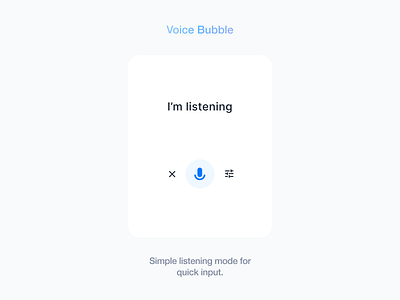 Today’s Drop: Voice Bubble aidesign aifigma aiui aiux figmadesign headstartui premiumui product design uidesign uxdesign