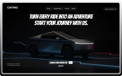Car Website Hero Design
