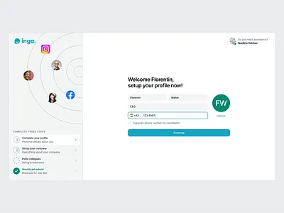 Self Onboarding complete files interface link materials onboarding saas self sign up software steps upload web website