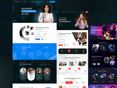 Envens - Event Conference & Meetup Design branding graphic design ui