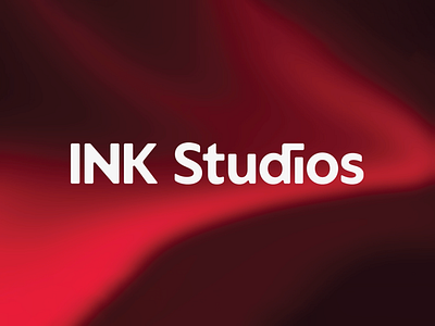 INK Studios - Wordmark branding design gradient graphic design logo red typeography vector visual identity wordmark