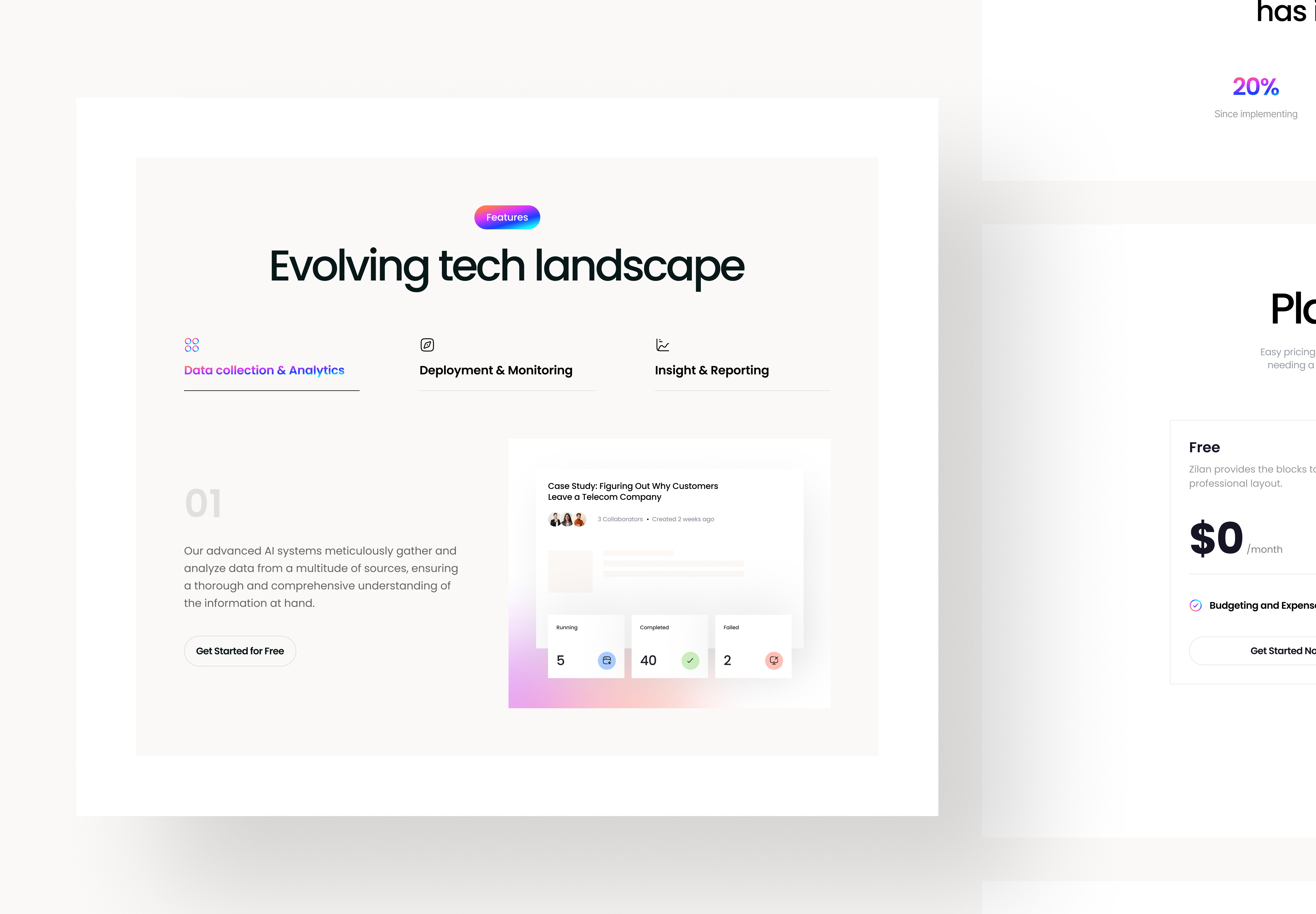 Example of Saa S Website Design & Development