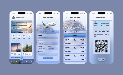 Flight Ticket app branding design graphic design ui ux