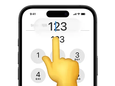 Dial pad cursor ft. Liquid Glass app ios ui ux