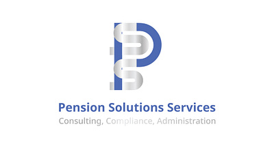 Pension Solution Services company minimal logo advisory firm