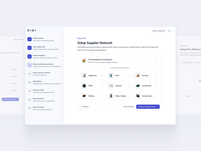 Property Management Onboarding - B2B supplier setup b2b enterprise design enterprisedesign layout onboarding onboarding design onboarding flow onboarding steps product design steps ui ui design ux visual design wizard