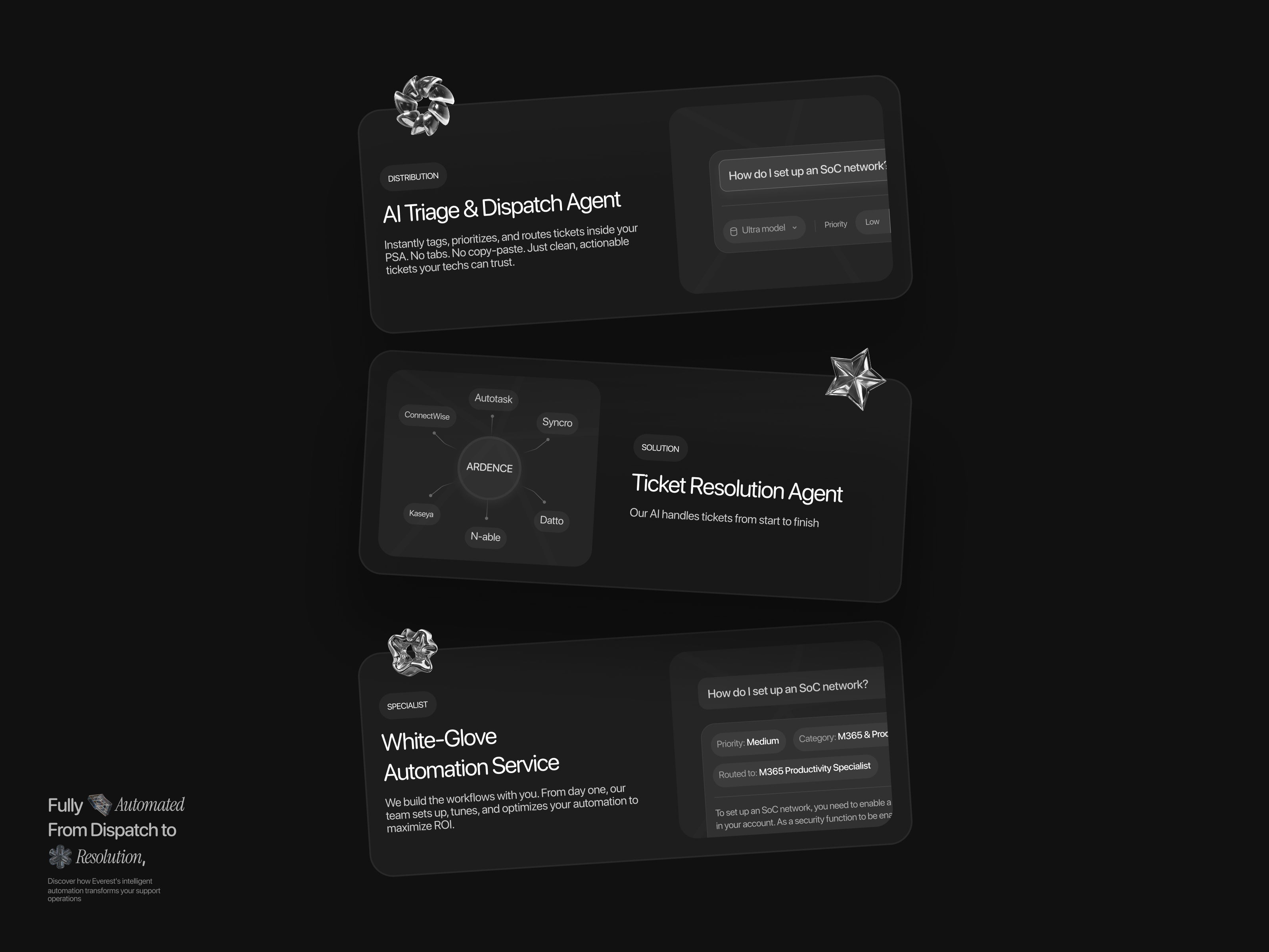 AI Agent - Features Section ai app artificial intelligence bento grid cards design grid landing ui uiux ux web web design