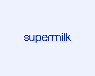 Supermilk Studio Identity branding design graphic design identity identity design logo studio supermilk typeface