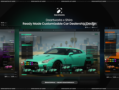 [Shiro&Doartworks] I Dealership UI I Gta V (On Sale) car dealership car shop dealership illustration