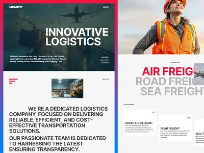Mranzit Logistics Website branding designinspiration graphic design landing page logistics website logistics website design transporting ui ux web design website