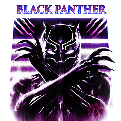 Black Panther Forever graphic illustration