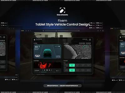 Vehicle Control UI I Gta V dashboard illustration vehicle control