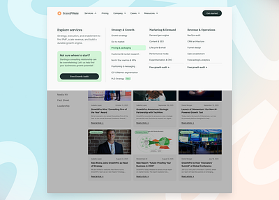 DailyUI Challenge #053 — Navigation app branding consulting dailyui design dropdown graphic design mega menu navbar navigation ui