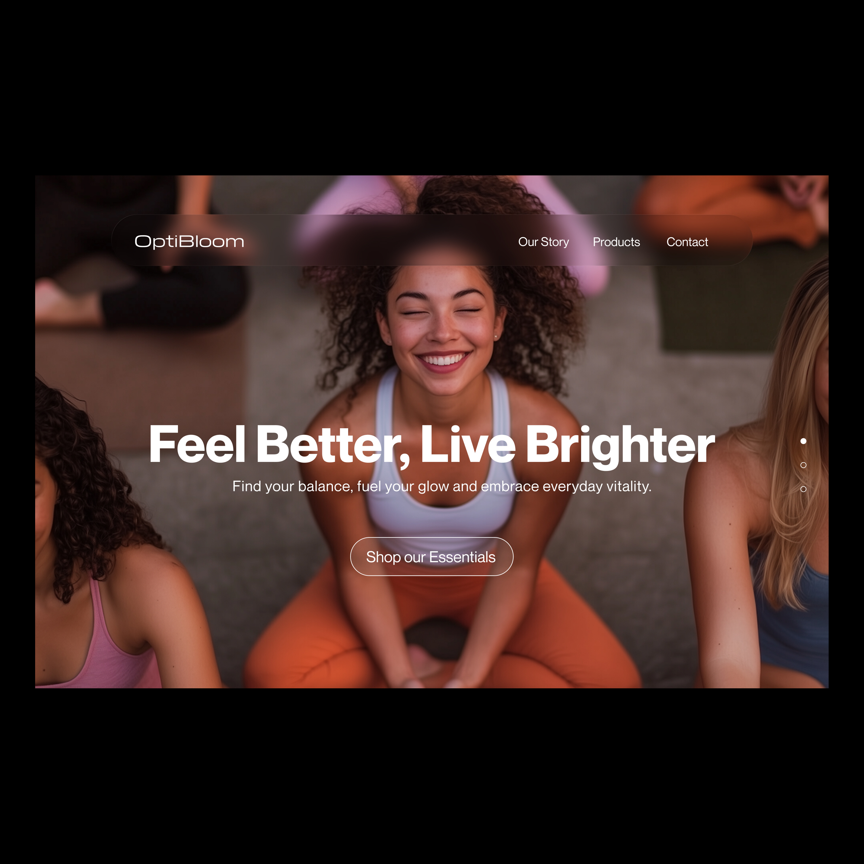 Wellness Landing page (WIP) branding graphic design landing page layout ui uiux user interface web web design wellness