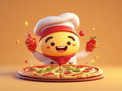 Ai generated photos for pizza shop 3d art advertising pitzza shop