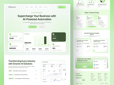 AI SaaS Landing Page for Automation Platform - Saas Website ai automation landing page ai landing page ai platform landing page ai saas ai saas design ai saas landing page ai saas website automation saas ui jabel landing page for saas saas dashboard design saas landing saas landing page saas landing page design saas landing page ui saas landing pages saas pricing page design saas website