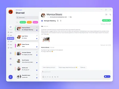 Fine — new chat-like email chat desktop app email inbox ui ux