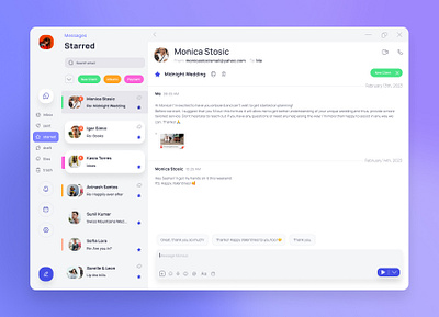 Fine — new chat-like email chat desktop app email inbox ui ux