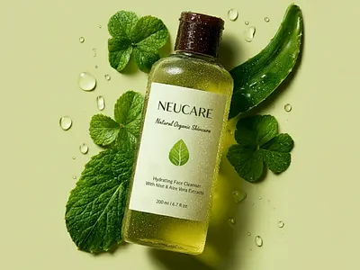 Neucare Branding: The Essence of Hydration typography