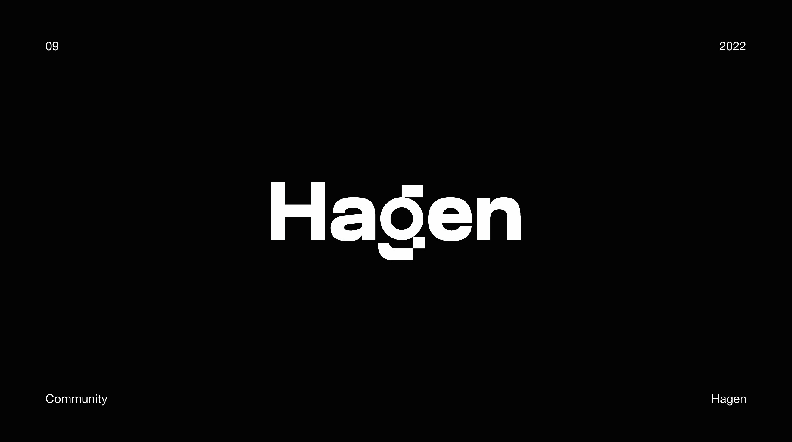 Hagen Logo branding community design font graphic design hagen logo logotype vector wordmark