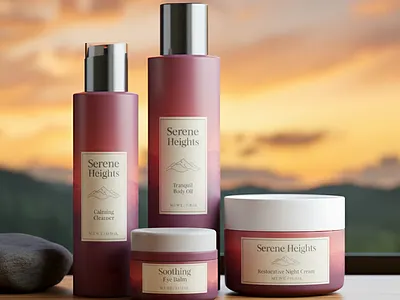 Serene Heights Brand Identity dribbble ui