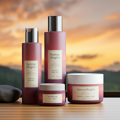 Serene Heights Brand Identity dribbble ui