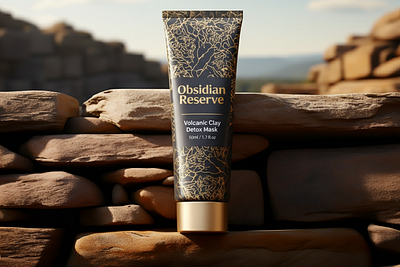 Luxury Label: Volcanic Clay Detox Mask dribbble