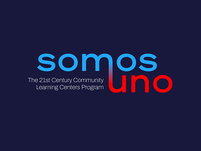 Logo for Somos Uno, a Puerto Rican Arts Alliance program branding design graphic design identity lettering logo typography