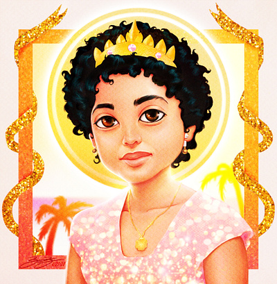 GiGi's Nana illustration portrait