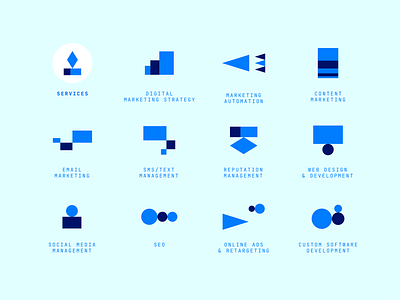 Phidev - Iconography agency branding content design graphic design iconography icons marketing phidev seo services social media strategy vector web design web development