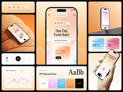 Dayree - AI Wellness & Mood Tracker App app graphic design health layout medicine mobile app mockup ui ui design uiux ux design