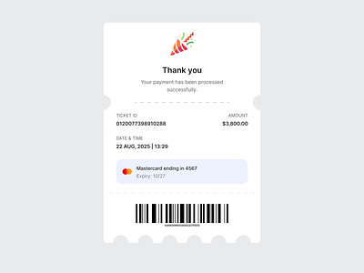 Payment Receipt or Invoice - Designed with MadeinFigma billing design design system figma invoice made in figma madeinfigma payment receipt transaction ui ui design ui designer ui kit ux ux design web design website design