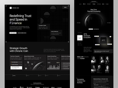 Chronic Coin - Blockchain Landing Page blockchain blockchain landingpage blockchain website crypto crypto landing page crypto website cryptocurrency cryptocurrency landingpage cryptocurrency website landing page landing page design ui ui design uiux uiux design ux web web design website website design