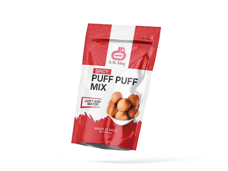 Instant Puff Puff Mix Pouch Packaging – Spicy & Regular