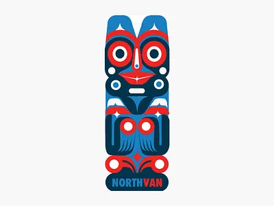 NorthShore ArtPop cilabstudio design firstnation illustration totem tribal vancouver