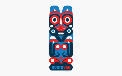 NorthShore ArtPop cilabstudio design firstnation illustration totem tribal vancouver