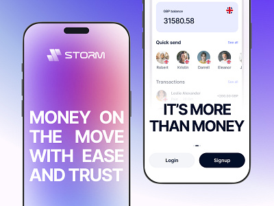 Finance app onboarding design app design interface mobile product service startup ui ux web