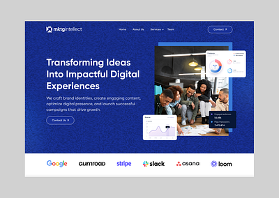 Digital Agency Landing Page agency agency landing page agency website branding creative website design website digital agency digital agency website landing page modern website product design service website uiux design web page web ui website design