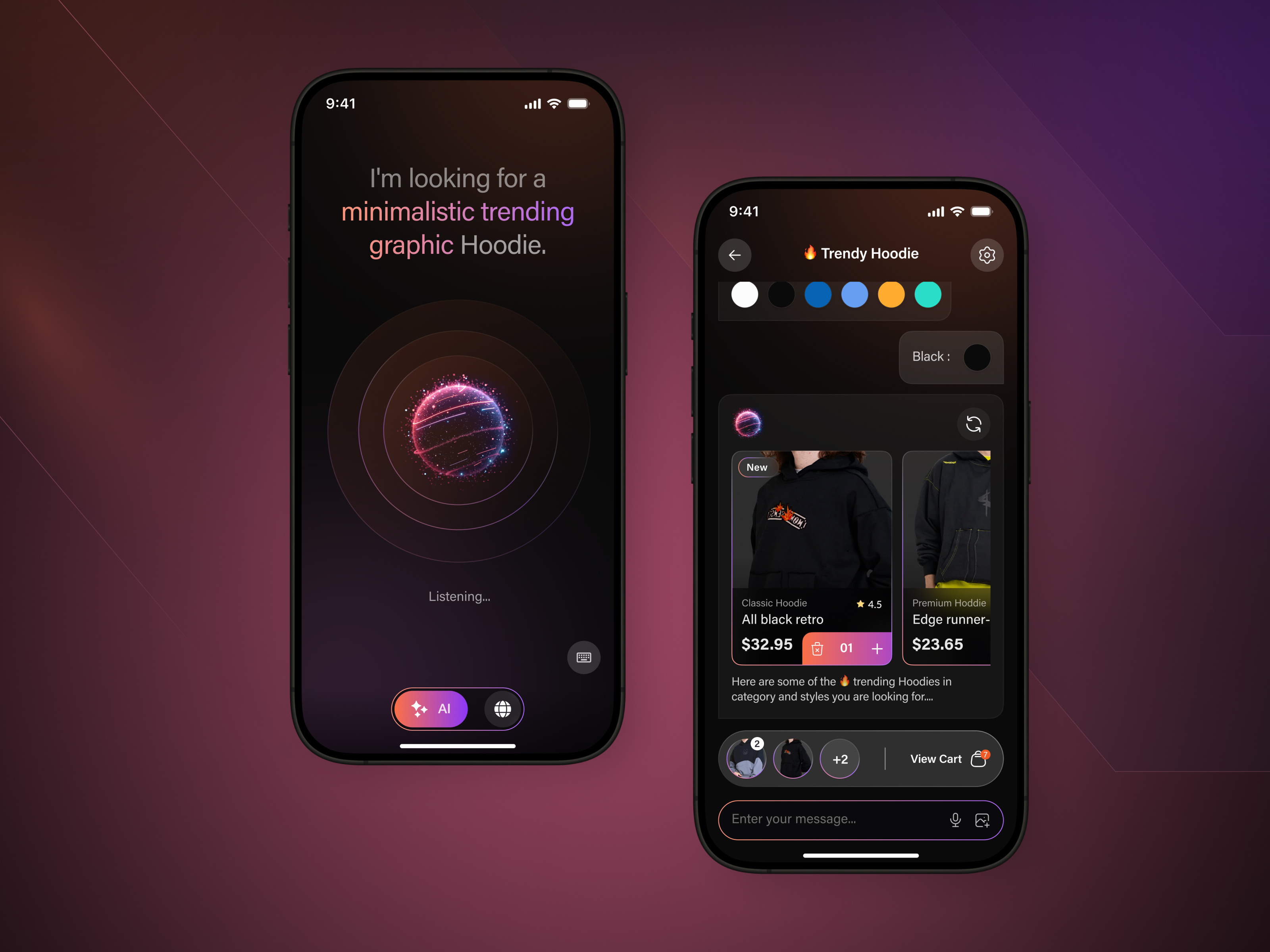 Example of Ai Native Application UI/UX Design