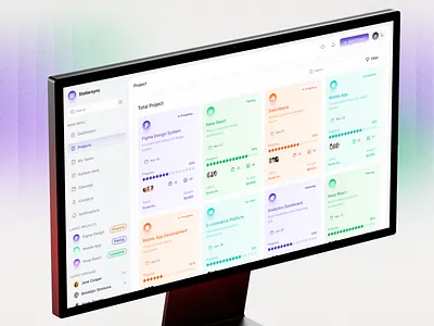 Task Management Dashboard dashboard data konban list task menu my task productivity project saas task task tracker ui uiux web design website website design