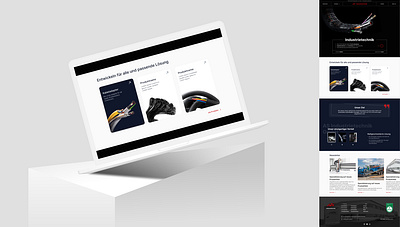 Landing page hiro section industry landing page ui