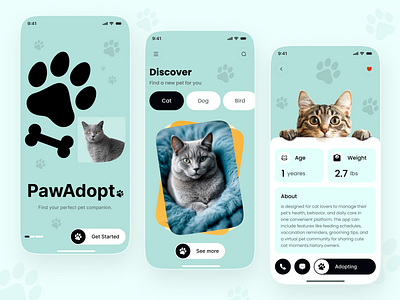 Pet Shop Mobile App Design animal care app app design app interfaces application ui best app design dog app health app ios minimal mobile app pet pet app pet care pet shop pet shop app petcare app petshop petstore ui