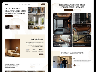 Furniture Website Landing Page UI Design brand identity branding color cro furniture graphic design landingpage logo services typography ui uiux website website design