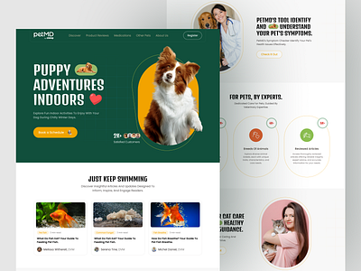 Pet Care Website animal dog ecommerce house animal landing page pet pet care website pet health pet health website pet landing page pet shop pet shop landing page pet shop website pet treatment pet web petcare web app website