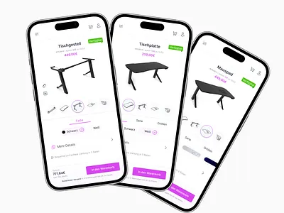 Configurator configurate configurator desk configurator home desk office desk ui