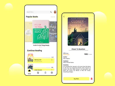 e-book App UI ui