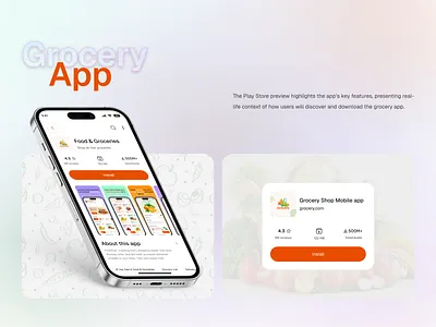 App Store Screenshots β Grocery App app app presentation app preview app screenshots app store design app ui apple store e commerce app food delivery app grocery app grocery branding grocery delivery grocery shopping grocery ui mobile mobile app online shopping play store product design ui ux design