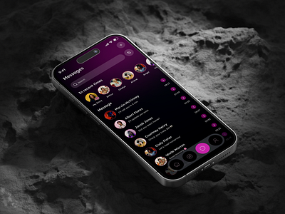 Video Streaming Mobile App - Message Screen app app design application chat app chat screen design message screen mobile mobile app mobile design product design reel creator app short video app social media app stream ui ui ux video app video streaming video streaming app
